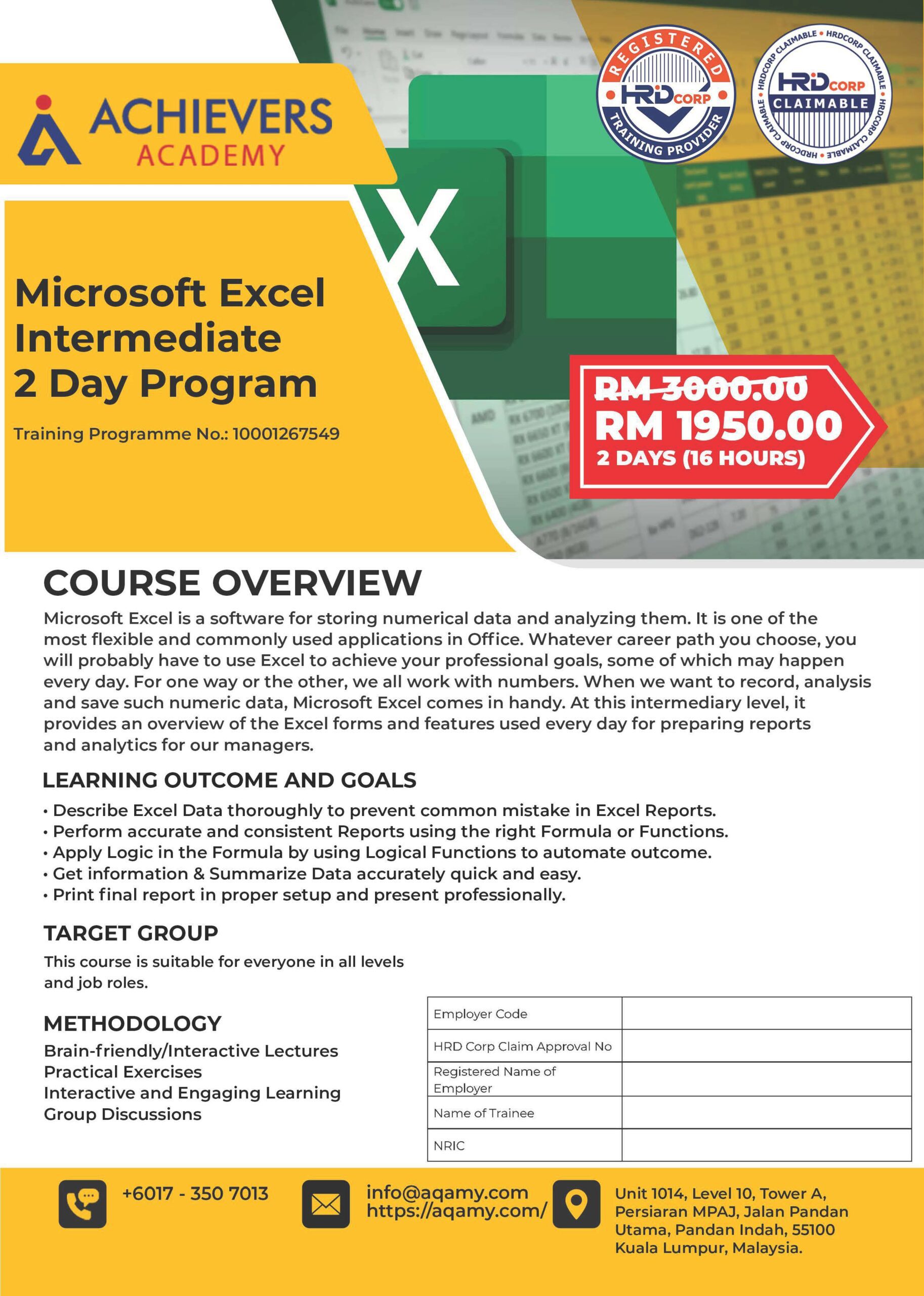 Microsoft Excel Intermediate – 2 Day Program - Image 2